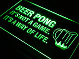 Beer Pong A Way of Life LED Sign - Green - TheLedHeroes