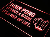 Beer Pong A Way of Life LED Sign - Red - TheLedHeroes