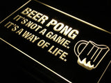 Beer Pong A Way of Life LED Neon Sign USB - Yellow - TheLedHeroes