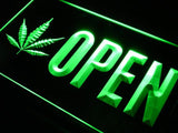 Open Marijuana LED Neon Sign USB -  - TheLedHeroes