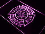 Firefighter Volunteer Fire Dept. LED Sign - Purple - TheLedHeroes