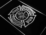 Firefighter Volunteer Fire Dept. LED Neon Sign USB - White - TheLedHeroes