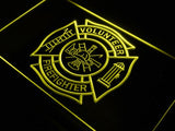 Firefighter Volunteer Fire Dept. LED Neon Sign Electrical - Yellow - TheLedHeroes