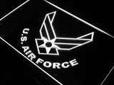 US Air Force Military LED Neon Sign USB - White - TheLedHeroes