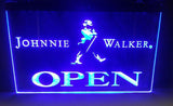Johnnie Walker Open LED Neon Sign Electrical - Blue - TheLedHeroes