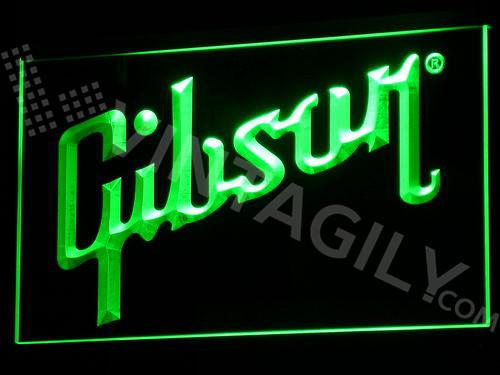 Gibson LED Neon Sign USB - Green - TheLedHeroes