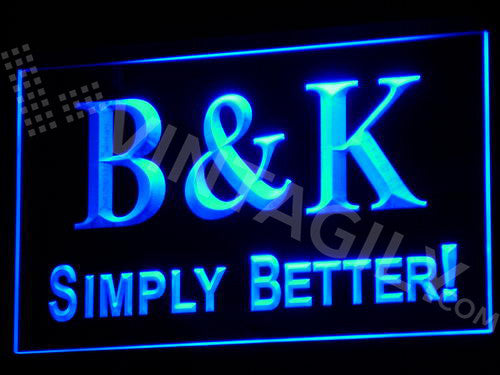 B&K Simply Better LED Sign - Blue - TheLedHeroes