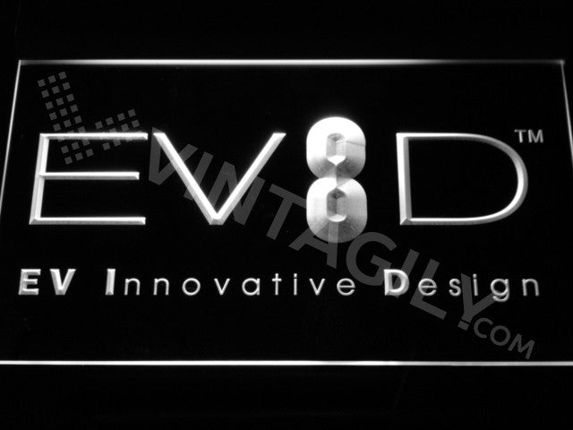 FREE EV Innovative Design LED Sign - White - TheLedHeroes