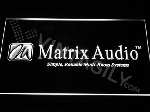 FREE Matrix Audio LED Sign - White - TheLedHeroes