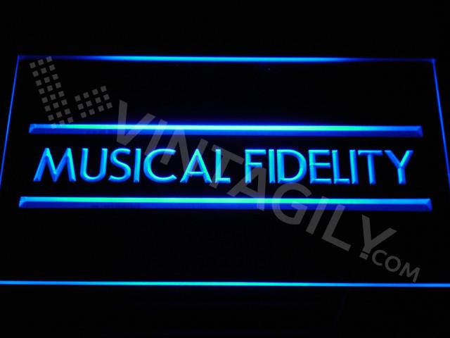 Musical Fidelity LED Neon Sign USB - Blue - TheLedHeroes
