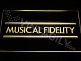 Musical Fidelity LED Neon Sign Electrical - Yellow - TheLedHeroes