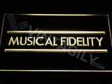 Musical Fidelity LED Sign - Yellow - TheLedHeroes