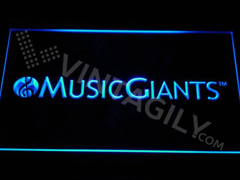 Music Giants LED Neon Sign USB - Blue - TheLedHeroes