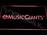 Music Giants LED Neon Sign Electrical - Red - TheLedHeroes