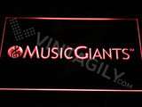 Music Giants LED Sign - Red - TheLedHeroes