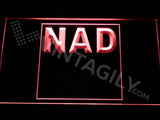 NAD LED Neon Sign Electrical - Red - TheLedHeroes