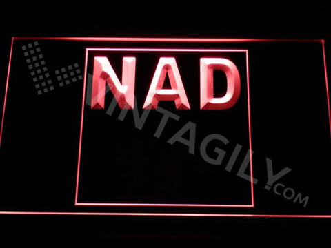 NAD LED Neon Sign Electrical - Red - TheLedHeroes