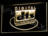 DTS Digital Surround 2 LED Neon Sign USB - Yellow - TheLedHeroes
