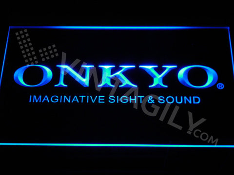 Onkyo LED Sign - Blue - TheLedHeroes