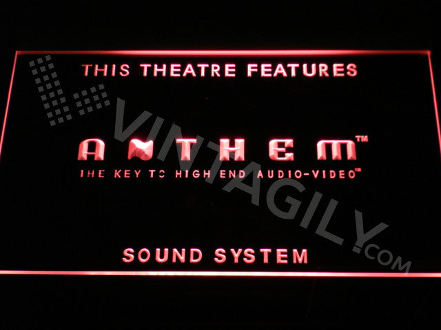 Anthem Sound System LED Sign - Red - TheLedHeroes