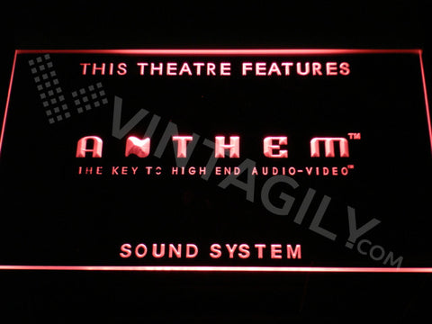 FREE Anthem Sound System LED Sign - Red - TheLedHeroes