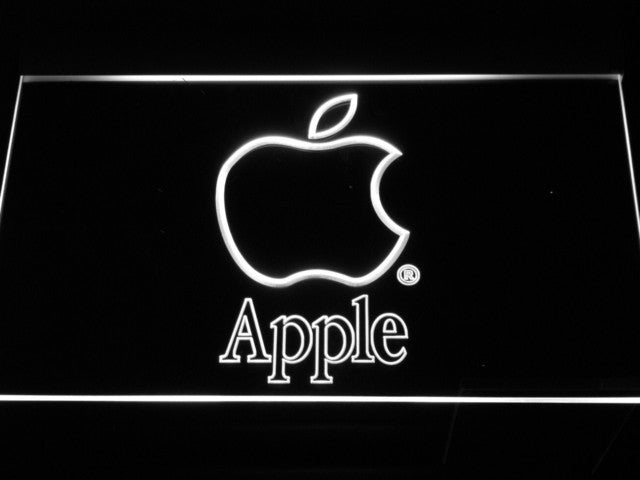Apple Logo LED Sign - White - TheLedHeroes