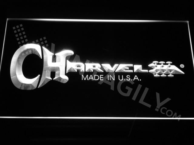 Charvel Guitars LED Neon Sign USB - White - TheLedHeroes