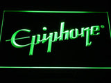 Epiphone Electronic Guitar LED Neon Sign USB - Green - TheLedHeroes