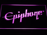 Epiphone Electronic Guitar LED Neon Sign USB - Purple - TheLedHeroes