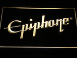 Epiphone Electronic Guitar LED Neon Sign Electrical - Yellow - TheLedHeroes