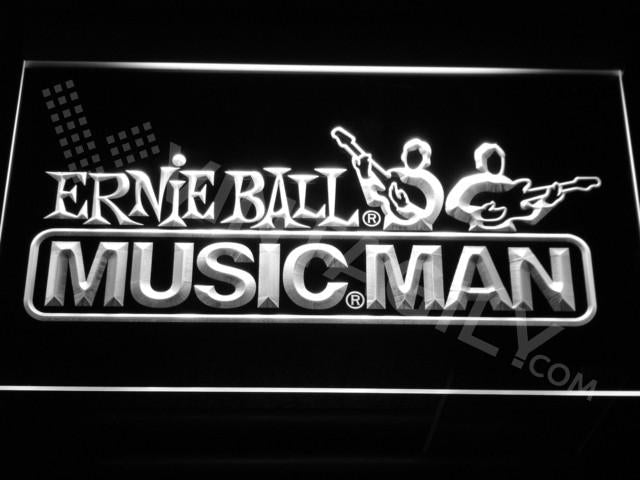 Ernie Ball - Music Man LED Neon Sign Electrical - White - TheLedHeroes