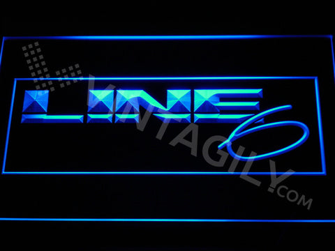 Line 6 LED Sign - Blue - TheLedHeroes