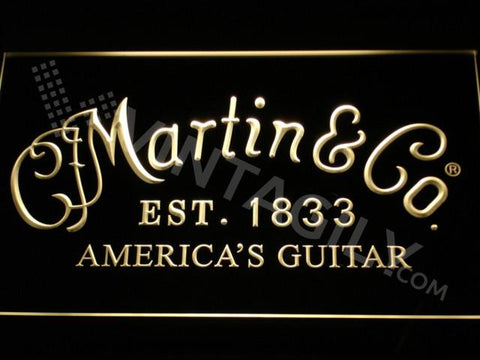 Martin & Co. Guitars LED Neon Sign Electrical - Yellow - TheLedHeroes