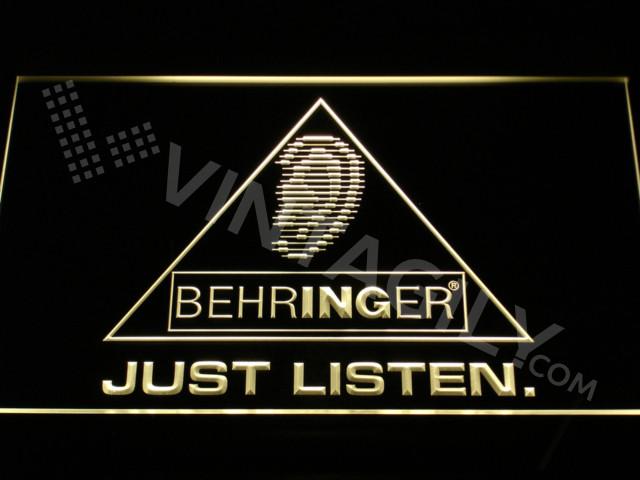 Behringer LED Neon Sign Electrical - Yellow - TheLedHeroes