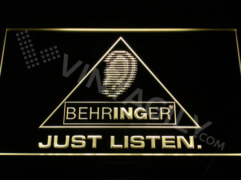 FREE Behringer LED Sign - Yellow - TheLedHeroes