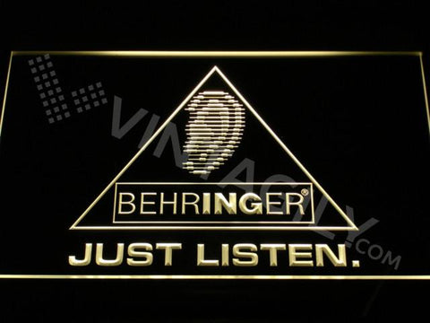 Behringer LED Neon Sign USB - Yellow - TheLedHeroes
