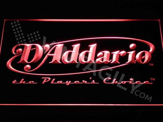D'addario LED Neon Sign Electrical - Red - TheLedHeroes