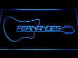 Fernandes Guitar 2 LED Sign -  Blue - TheLedHeroes