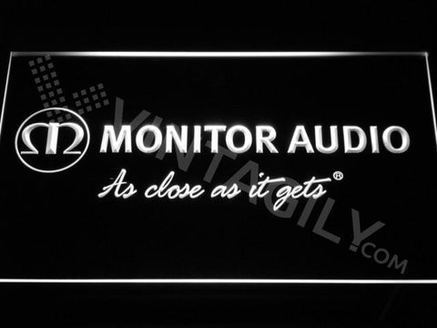 Monitor Audio LED Neon Sign Electrical - White - TheLedHeroes