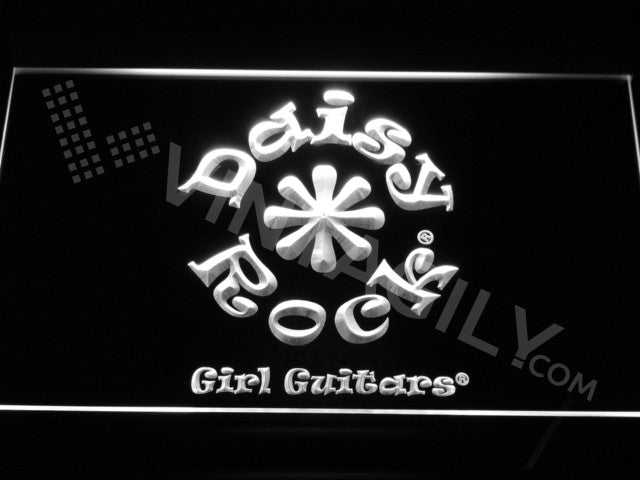 FREE Daisy Rock Guitars LED Sign - White - TheLedHeroes