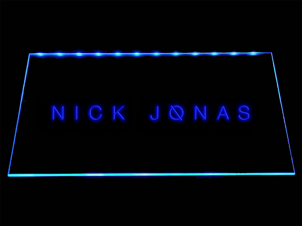 FREE Nick Jonas LED Sign - Blue - TheLedHeroes