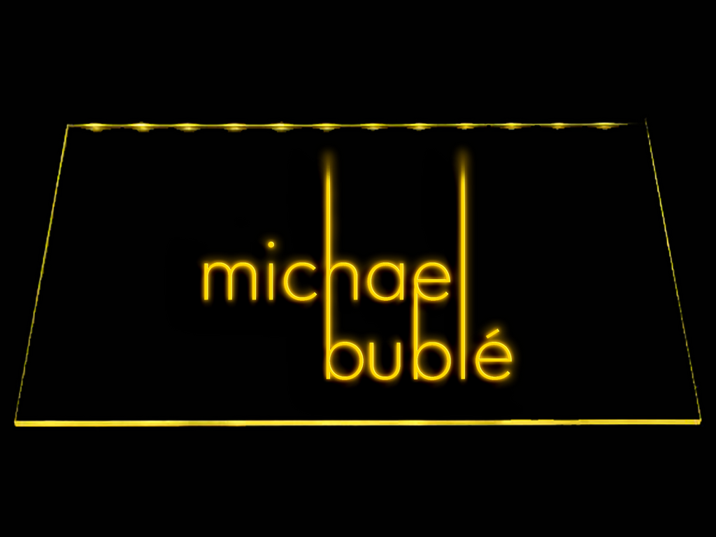 FREE Michael Bublé LED Sign - Yellow - TheLedHeroes