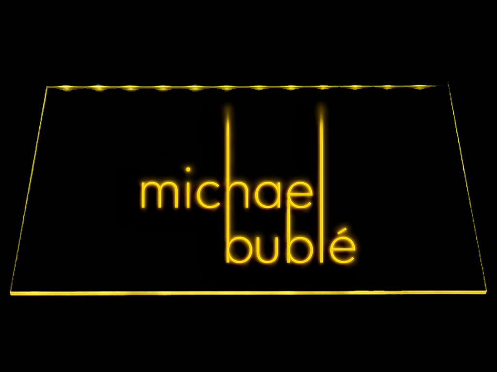 Michael Bubl?ΠLED Neon Sign USB - Yellow - TheLedHeroes