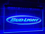 Bud Light (2) LED Neon Sign USB - Blue - TheLedHeroes