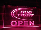 Bud Light Open LED Neon Sign Electrical - Purple - TheLedHeroes