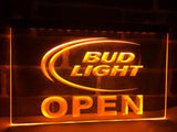 Bud Light Open LED Neon Sign Electrical - Orange - TheLedHeroes