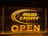 Bud Light Open LED Neon Sign Electrical - Yellow - TheLedHeroes