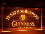 Guinness Draught It's 5pm Somewhere LED Neon Sign Electrical -  - TheLedHeroes