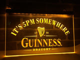 Guinness Draught It's 5pm Somewhere LED Neon Sign Electrical -  - TheLedHeroes