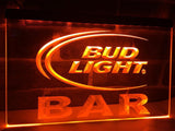 Bud Light Bar LED Neon Sign USB - Orange - TheLedHeroes